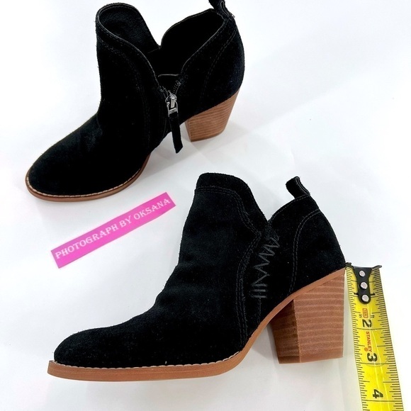 Sam Edelman Shoes Sam Edelman Mathia Black Suede Bootie size 6 - Picture 7 of 13
